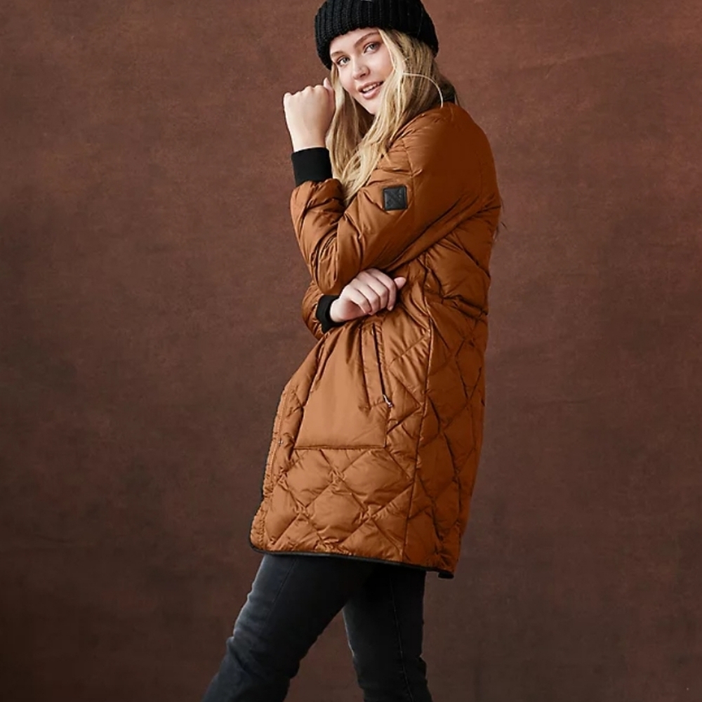 Eddie Bauer packable down jacket.